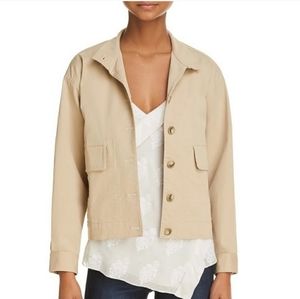 Theory Casual Twill Blouson Bomber Jacket